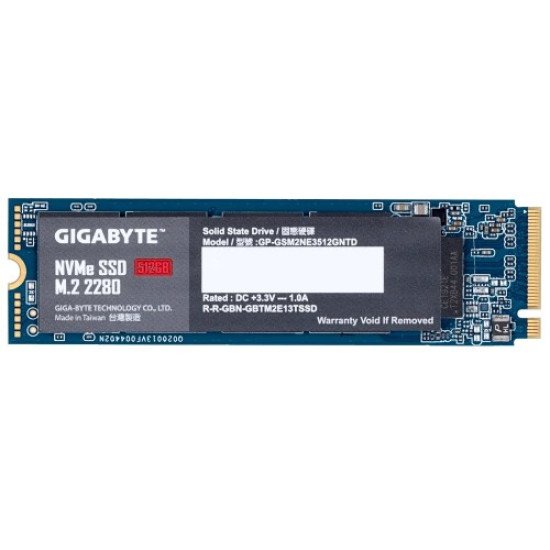 GIGABYTE 512GB M.2 PCIe 3.0 x4 NVMe 1.3 SSD