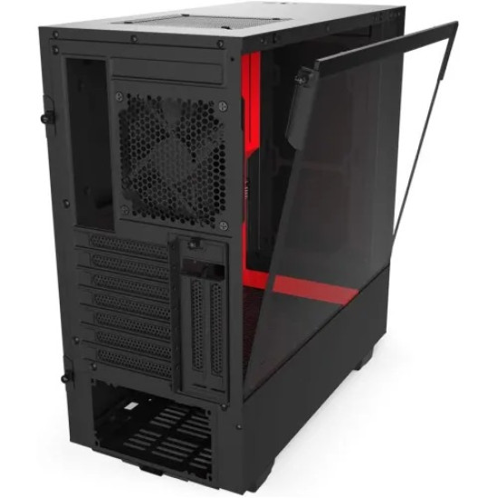 NZXT H510i Compact Mid Tower Black & Red Casing with Smart Device 2