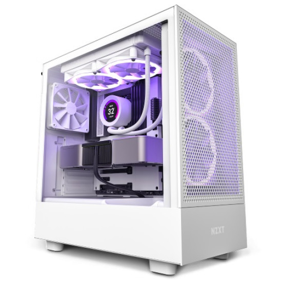 NZXT H5 Flow Compact Mid-tower Airflow Casing White