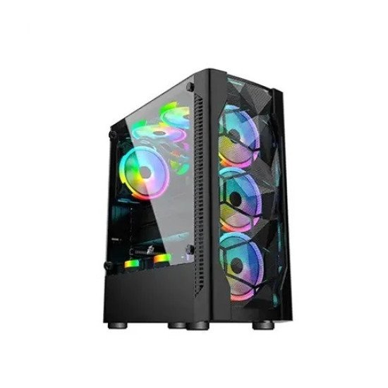 OVO E-335D ARGB Mid-Tower Gaming Case with ARGB Remote Controller