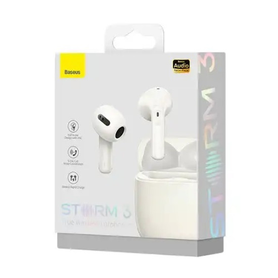 Baseus Storm 3 True Wireless Earbuds White