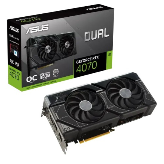 ASUS Dual GeForce RTX 4070 OC Edition 12GB GDDR6X Graphics Card