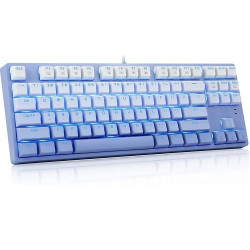 E-Yooso Z87 Hot Swappable Blue Switch Mechanical Keyboard Gradient Blue
