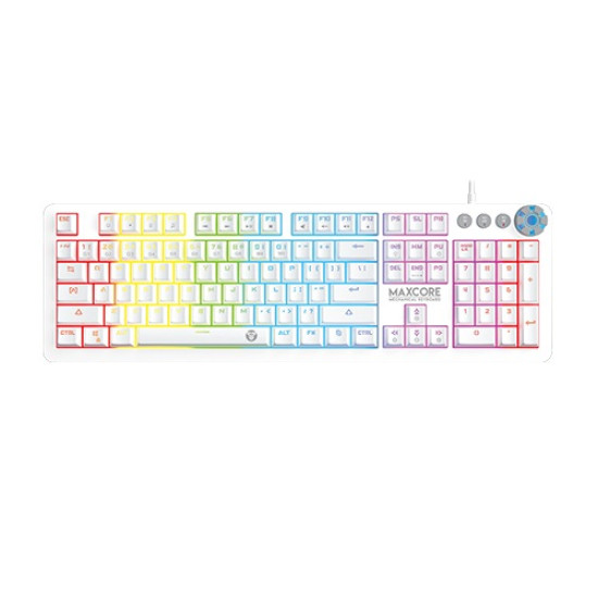 Fantech MK852 Max Core Space Edition Mechanical USB Gaming Keyboard White ( With 2 Port USB Hub)