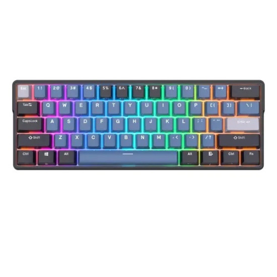 Royal Kludge RK61 Plus Tri Mode RGB 61 Keys Hotswappable Mechanical Brown Switch Gaming Keyboard