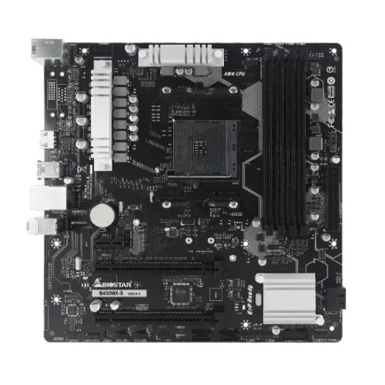 BIOSTAR B450MX-S DDR4 AMD AM4 Micro ATX Motherboard