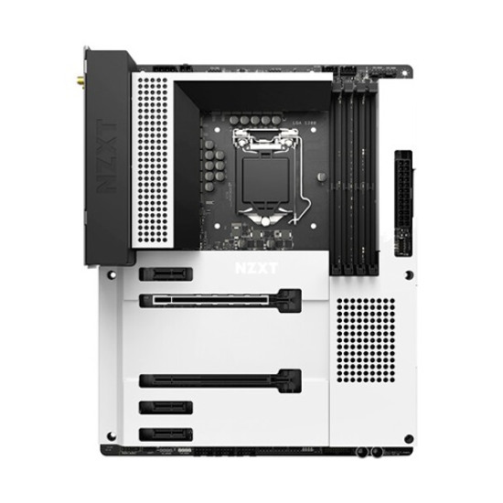NZXT N7 Z590 Matte White Intel 11th and 10th Gen ATX Wi-Fi Gaming Motherboard