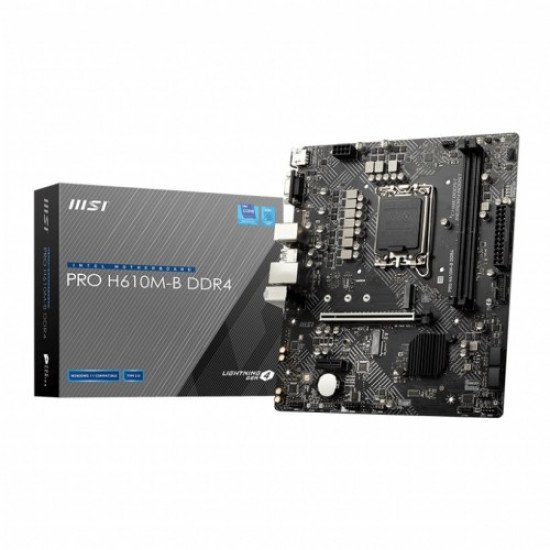 MSI PRO H610M-B DDR4 Micro-ATX Motherboard