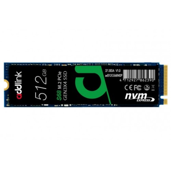 Addlink S68 512GB M.2 2280 PCIe 3x4 NVMe SSD